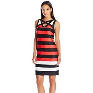Sexy mini stripe dress size 10p/ 8 macys